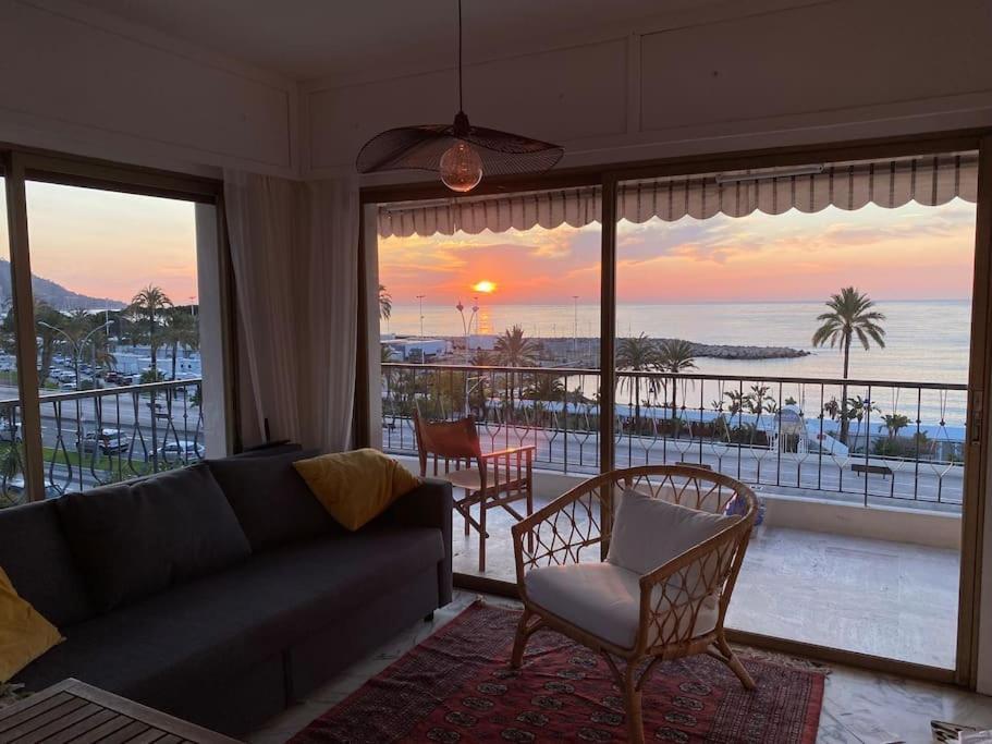 Le Garavan-Vue Mer-Plage-Clim-Terrasse Ментона Екстериор снимка